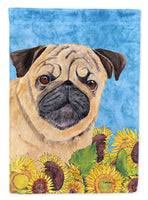 Pug Flag Canvas House Size