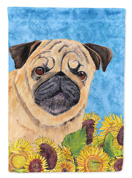 Pug Flag Canvas House Size