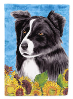 Border Collie Flag Canvas House Size