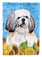 Shih Tzu Flag Canvas House Size