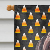 Labrador Chocolate Candy Corn Halloween Flag Canvas House Size