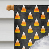 Bichon Frise Candy Corn Halloween Portrait Flag Canvas House Size