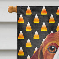 Beagle Candy Corn Halloween Portrait Flag Canvas House Size