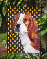 Beagle Candy Corn Halloween Portrait Flag Garden Size