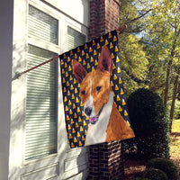 Basenji Candy Corn Halloween Portrait Flag Canvas House Size