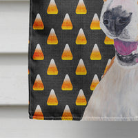 Basenji Candy Corn Halloween Portrait Flag Canvas House Size