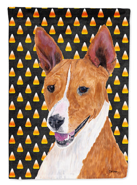 Basenji Candy Corn Halloween Portrait Flag Canvas House Size