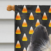 Belgian Tervuren Candy Corn Halloween Portrait Flag Canvas House Size