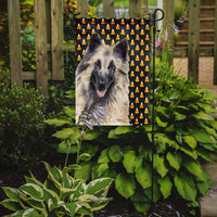 Belgian Tervuren Candy Corn Halloween Portrait Flag Garden Size