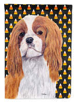 Cavalier Spaniel Blenheim Candy Corn Halloween Portrait Flag Canvas House Size