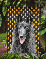 Belgian Sheepdog Candy Corn Halloween Portrait Flag Garden Size