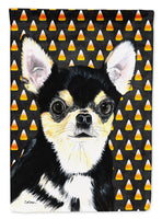 Chihuahua Candy Corn Halloween Portrait Flag Canvas House Size