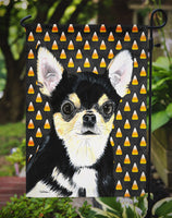 Chihuahua Candy Corn Halloween Portrait Flag Garden Size