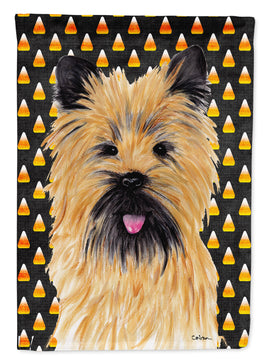 Cairn Terrier Candy Corn Halloween Portrait Flag Garden Size