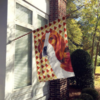 Beagle Fall Leaves Portrait Flag Canvas House Size