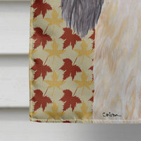 Cavalier Spaniel Fall Leaves Portrait Flag Canvas House Size