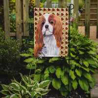 Cavalier Spaniel Fall Leaves Portrait Flag Garden Size