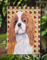 Cavalier Spaniel Fall Leaves Portrait Flag Garden Size