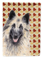 Belgian Tervuren Fall Leaves Portrait Flag Canvas House Size