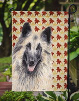 Belgian Tervuren Fall Leaves Portrait Flag Garden Size