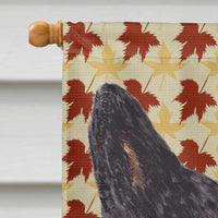 Australian Cattle Dog Fall Leaves Portrait Flag Canvas House Size