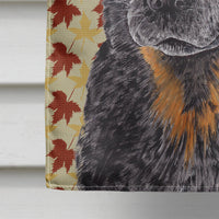 Australian Cattle Dog Fall Leaves Portrait Flag Canvas House Size