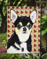 Chihuahua Fall Leaves Portrait Flag Garden Size