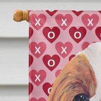 Cavalier Spaniel Hearts Love and Valentine's Day  Flag Canvas House Size