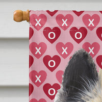 Belgian Tervuren Hearts Love and Valentine's Day  Flag Canvas House Size