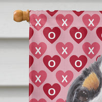 Cavalier Spaniel Hearts Love and Valentine's Day  Flag Canvas House Size