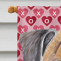 Boxer Hearts Love and Valentine's Day Portrait Flag Canvas House Size