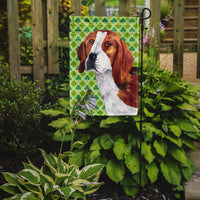 Beagle St. Patrick's Day Shamrock Portrait Flag Garden Size