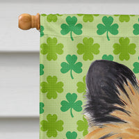 Cairn Terrier St. Patrick's Day Shamrock Portrait Flag Canvas House Size