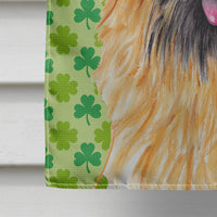 Cairn Terrier St. Patrick's Day Shamrock Portrait Flag Canvas House Size