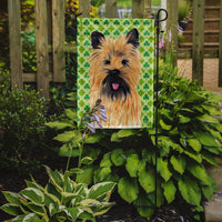 Cairn Terrier St. Patrick's Day Shamrock Portrait Flag Garden Size