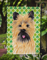 Cairn Terrier St. Patrick's Day Shamrock Portrait Flag Garden Size