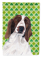 Welsh Springer Spaniel St. Patrick's Day Shamrock Flag Garden