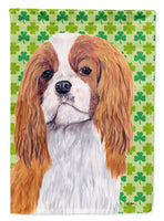 Cavalier Spaniel St. Patrick's Day Shamrock Portrait Flag Canvas House Size