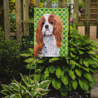 Cavalier Spaniel St. Patrick's Day Shamrock Portrait Flag Garden Size