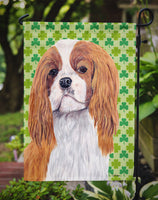 Cavalier Spaniel St. Patrick's Day Shamrock Portrait Flag Garden Size