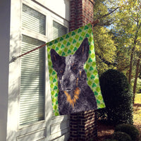 Australian Cattle Dog St. Patrick's Day Shamrock  Flag Canvas House Size