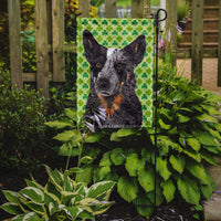 Australian Cattle Dog St. Patrick's Day Shamrock Flag Garden Size