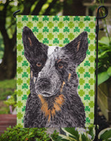 Australian Cattle Dog St. Patrick's Day Shamrock Flag Garden Size