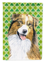 Australian Shepherd St. Patrick's Day Shamrock Portrait Flag Canvas House Size