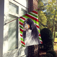 Springer Spaniel Candy Cane Holiday Christmas Flag Canvas House Size