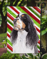 Springer Spaniel Candy Cane Holiday Christmas Flag Garden Size