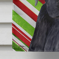 Labrador Candy Cane Holiday Christmas Flag Canvas House Size