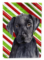 Labrador Candy Cane Holiday Christmas Flag Garden Size