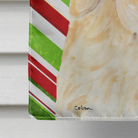 Labrador Candy Cane Holiday Christmas Flag Canvas House Size