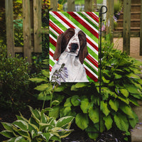 Welsh Springer Spaniel Candy Cane Holiday Christmas Flag Garden Size